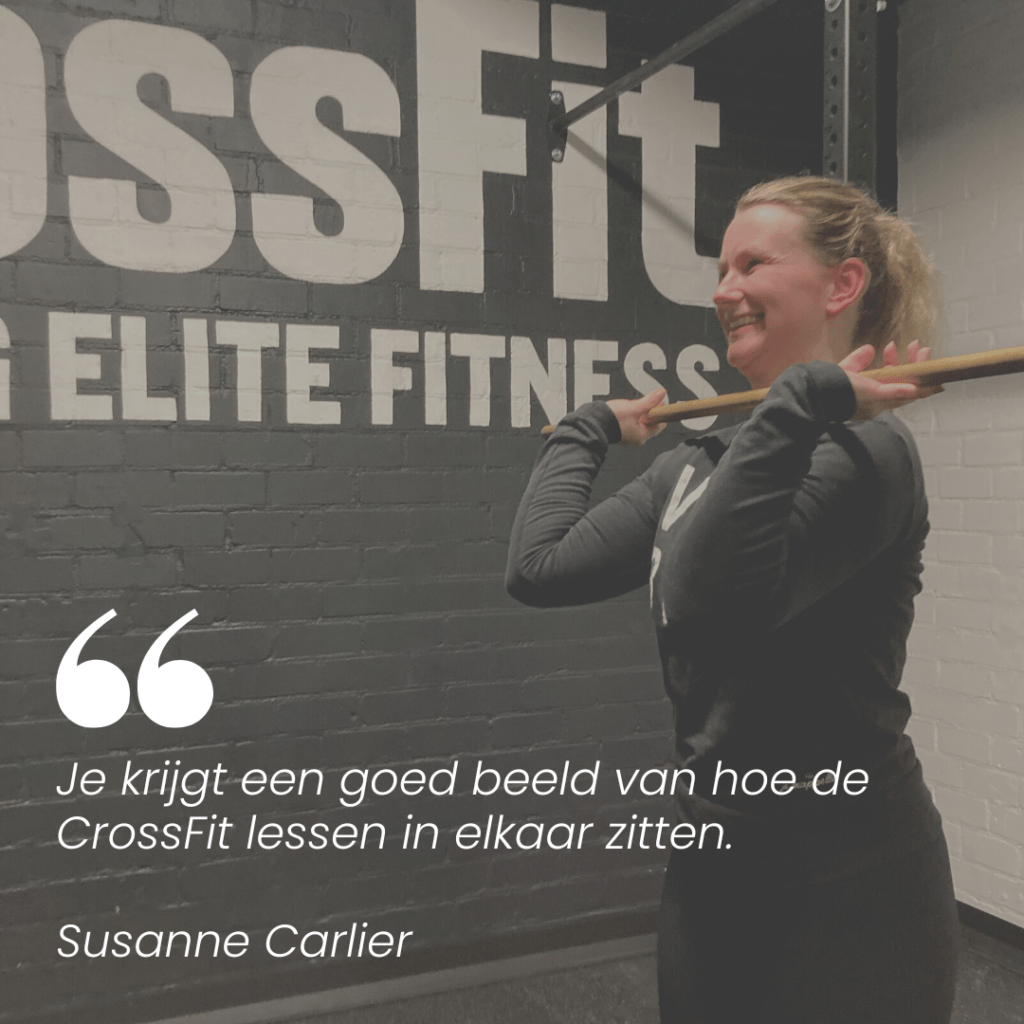 Susanne Carlier –  Voor mij was het zeker waardevol om deel te nemen aan CrossFit Fundamentals. 