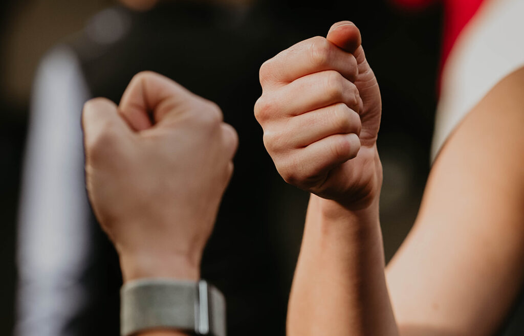 Een ode aan de fist-bump.
